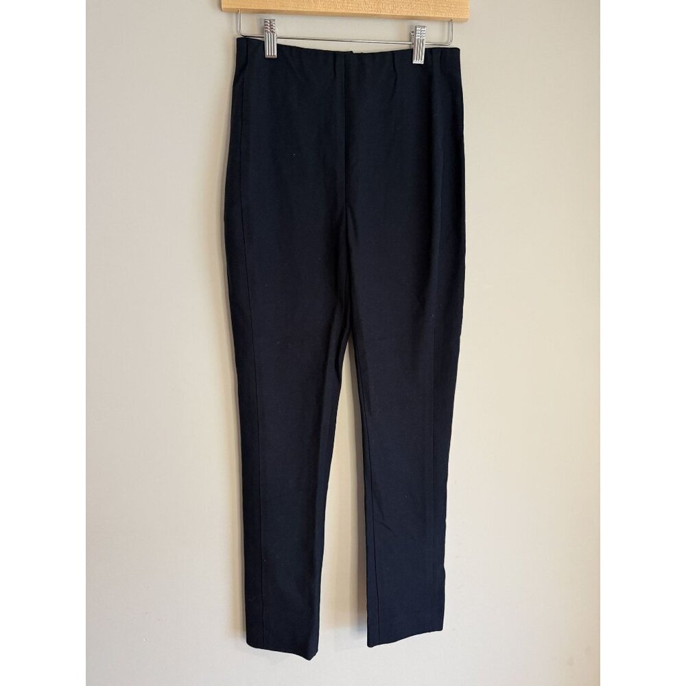 NWT Derek Lam 10 Crosby Cropped Slim Fit Trousers Elasticized Blue Size 0 [jb]